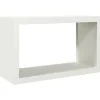 VIDAXL - Portant de bois de chauffage blanc 100x40x60 cm acier