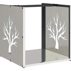 VIDAXL - Portant de bois de chauffage 40x40x40 cm acier inoxydable