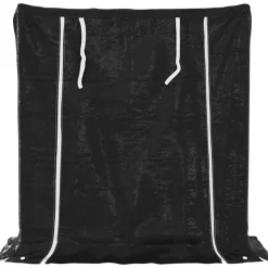 VIDAXL - Portant de bois de chauffage et housse de pluie acier galvanisé