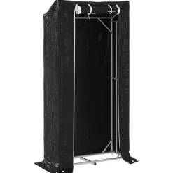 VIDAXL - Portant de bois de chauffage et housse de pluie acier galvanisé