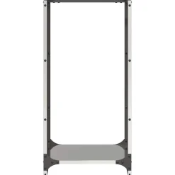 VIDAXL - Portant de bois de chauffage 40x30x80 cm acier inoxydable