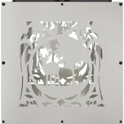 VIDAXL - Portant de bois de chauffage 40x40x40 cm acier inoxydable