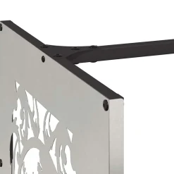 VIDAXL - Portant de bois de chauffage 40x40x40 cm acier inoxydable