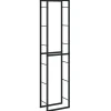 VIDAXL - Portant de bois de chauffage noir 50x30x209 cm acier