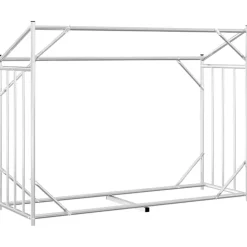 VIDAXL - Portant de bois de chauffage et housse de pluie acier galvanisé