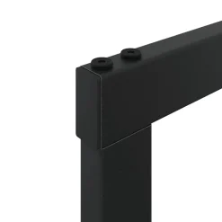 VIDAXL - Portant de bois de chauffage noir 55x30x61 cm acier