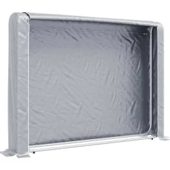 VIDAXL - Portant de bois de chauffage et housse de pluie acier galvanisé