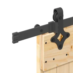 VIDAXL - Porte coulissante et kit de quincaillerie 70x210 cm pin massif