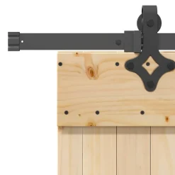 VIDAXL - Porte coulissante et kit de quincaillerie 95x210 cm pin massif