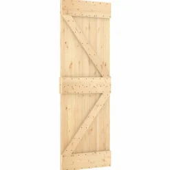 VIDAXL - Porte coulissante et kit de quincaillerie 85x210 cm pin massif
