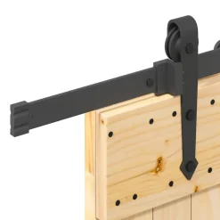 VIDAXL - Porte coulissante et kit de quincaillerie 80x210 cm pin massif