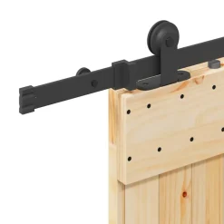 VIDAXL - Porte coulissante et kit de quincaillerie 85x210 cm pin massif