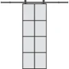 VIDAXL - Porte coulissante avec kit de quincaillerie 76x205 cm verre esg