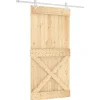 VIDAXL - Porte coulissante et kit de quincaillerie 100x210 cm pin massif