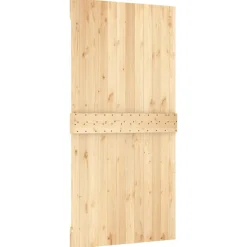VIDAXL - Porte coulissante et kit de quincaillerie 100x210 cm pin massif