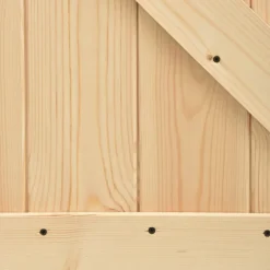 VIDAXL - Porte coulissante et kit de quincaillerie 100x210 cm pin massif