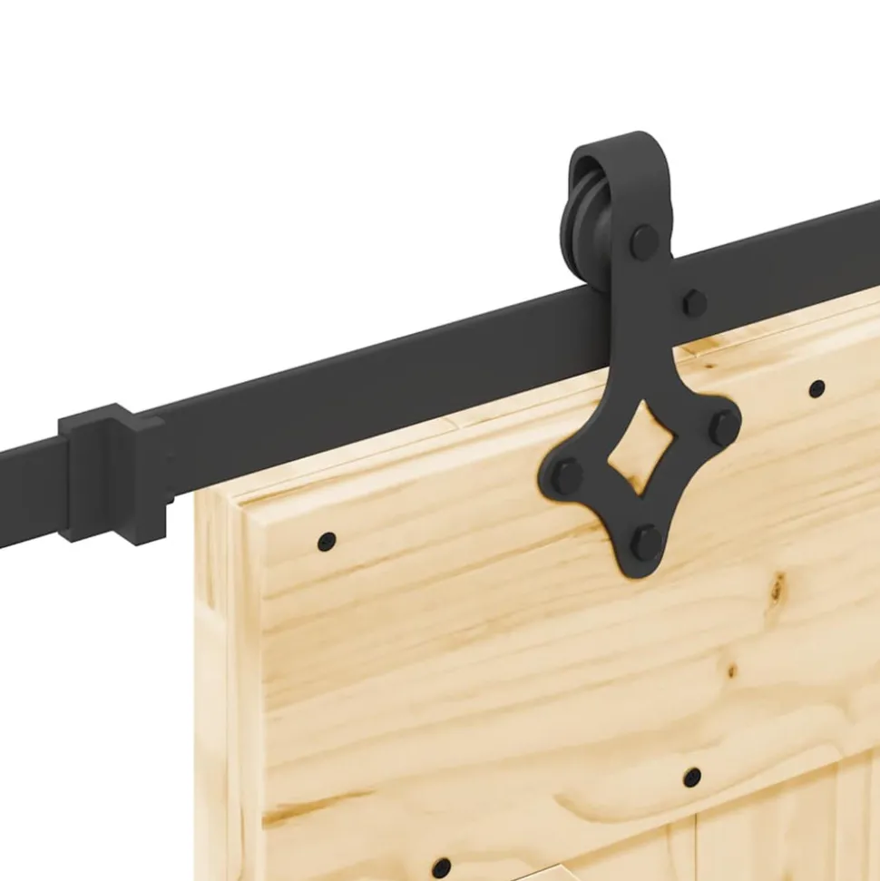 VIDAXL - Porte coulissante et kit de quincaillerie 85x210 cm pin massif