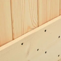 VIDAXL - Porte coulissante et kit de quincaillerie 90x210 cm pin massif