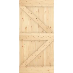 VIDAXL - Porte coulissante et kit de quincaillerie 100x210 cm pin massif
