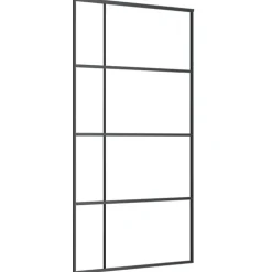 VIDAXL - Porte coulissante et kit de quincaillerie 102,5x205cm verre esg