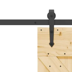 VIDAXL - Porte coulissante et kit de quincaillerie 70x210 cm pin massif