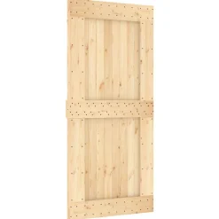 VIDAXL - Porte coulissante et kit de quincaillerie 95x210 cm pin massif