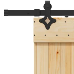 VIDAXL - Porte coulissante et kit de quincaillerie 90x210 cm pin massif