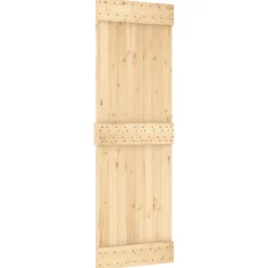 VIDAXL - Porte coulissante et kit de quincaillerie 70x210 cm pin massif