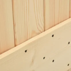 VIDAXL - Porte coulissante et kit de quincaillerie 95x210 cm pin massif