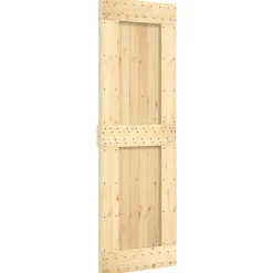 VIDAXL - Porte coulissante et kit de quincaillerie 70x210 cm pin massif