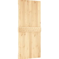VIDAXL - Porte coulissante et kit de quincaillerie 90x210 cm pin massif