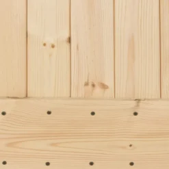 VIDAXL - Porte coulissante et kit de quincaillerie 90x210 cm pin massif