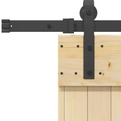 VIDAXL - Porte coulissante et kit de quincaillerie 80x210 cm pin massif