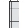 VIDAXL - Porte coulissante avec kit de quincaillerie 76x205 cm verre esg