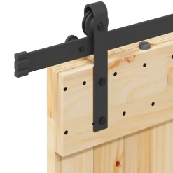 VIDAXL - Porte coulissante et kit de quincaillerie 85x210 cm pin massif