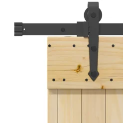 VIDAXL - Porte coulissante et kit de quincaillerie 100x210 cm pin massif