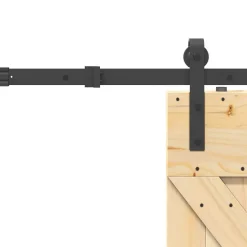 VIDAXL - Porte coulissante et kit de quincaillerie 70x210 cm pin massif