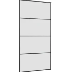 VIDAXL - Porte coulissante et kit de quincaillerie 102,5x205cm verre esg