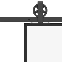 VIDAXL - Porte coulissante et quincaillerie esg verre et aluminium