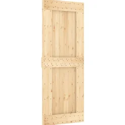 VIDAXL - Porte coulissante et kit de quincaillerie 80x210 cm pin massif