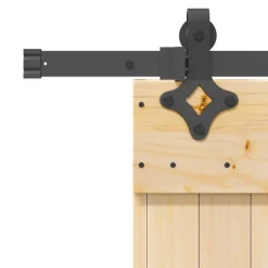 VIDAXL - Porte coulissante et kit de quincaillerie 80x210 cm pin massif