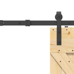 VIDAXL - Porte coulissante et kit de quincaillerie 85x210 cm pin massif