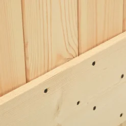 VIDAXL - Porte coulissante et kit de quincaillerie 80x210 cm pin massif