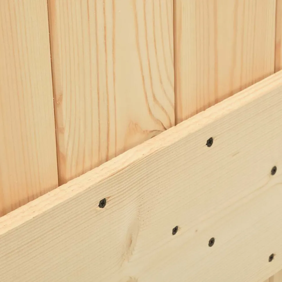 VIDAXL - Porte coulissante et kit de quincaillerie 80x210 cm pin massif