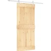 VIDAXL - Porte coulissante et kit de quincaillerie 90x210 cm pin massif