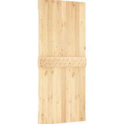 VIDAXL - Porte coulissante et kit de quincaillerie 90x210 cm pin massif