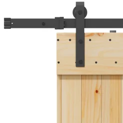 VIDAXL - Porte coulissante et kit de quincaillerie 100x210 cm pin massif