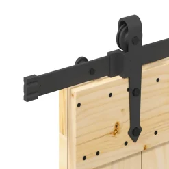 VIDAXL - Porte coulissante et kit de quincaillerie 90x210 cm pin massif