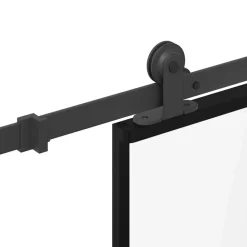 VIDAXL - Porte coulissante et kit de quincaillerie 102,5x205cm verre esg