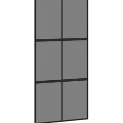 VIDAXL - Porte coulissante kit de quincaillerie trempé verre aluminium